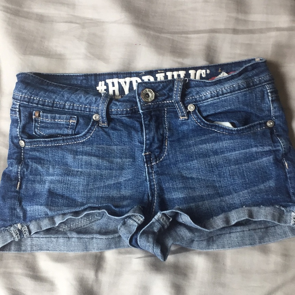 Blue jean shorts